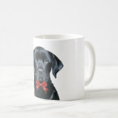 Mug Chien de vacances Noël Black Lab (Devant droit)