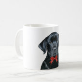 Mug Chien de vacances Noël Black Lab (Devant gauche)