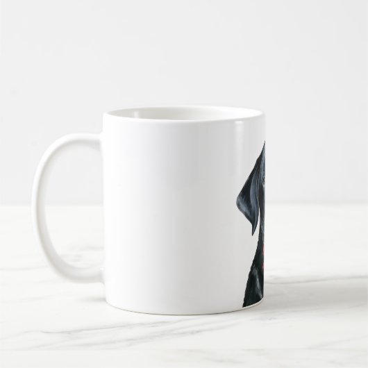 Mug Chien de vacances Noël Black Lab (Gauche)