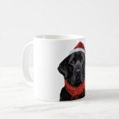 Mug Chien de vacances Noël Black Lab (Devant gauche)