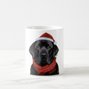 Mug Chien de vacances Noël Black Lab