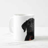 Mug Chien de vacances Noël Black Lab (Devant gauche)