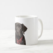 Mug Chien de vacances Noël Black Lab (Devant droit)