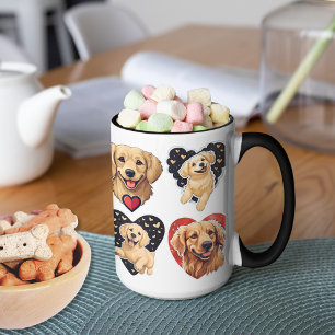Mug Chien de Valentine Golden Retriever