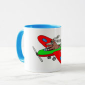 Mug "Chien de vol", avion (Devant gauche)