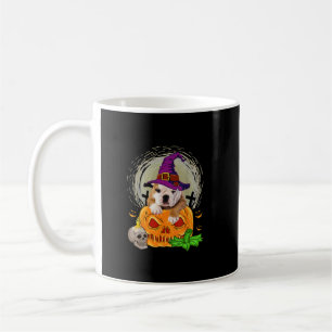 Mug Chien d'Halloween Citrouille de taureau anglais mi