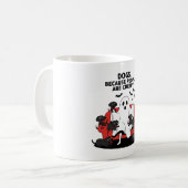 Mug Chien d'Halloween effrayant Fantôme effrayant 23 (Devant gauche)