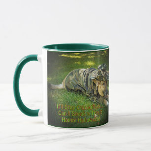 Mug Chien d'Halloween en Camouflage