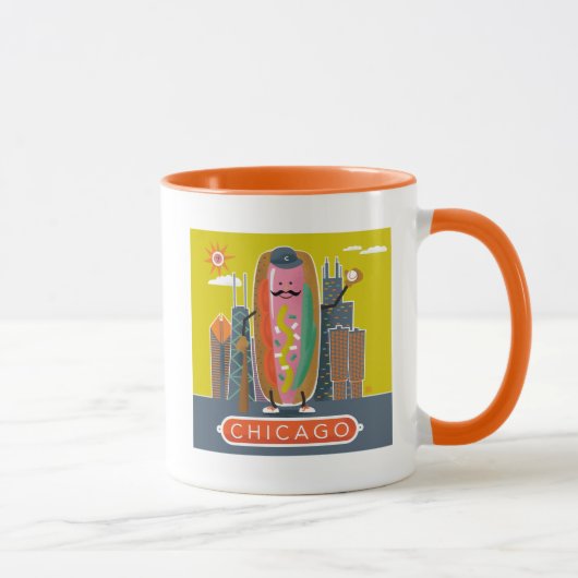 Mug Chien d'hôte de style Chicago (Droite)