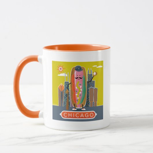 Mug Chien d'hôte de style Chicago (Gauche)