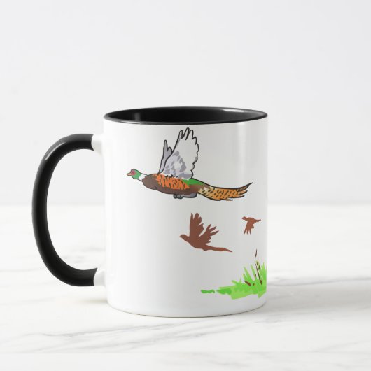 Mug Chien d'oiseaux et faisans (Gauche)