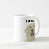 Mug Chien d'or anglais personnalisé (Devant droit)