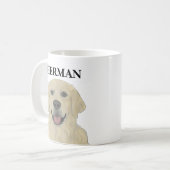 Mug Chien d'or anglais personnalisé (Devant gauche)