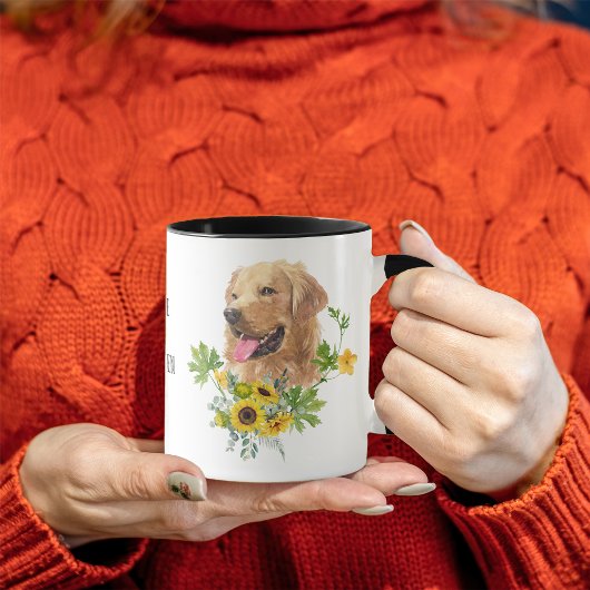 Mug Chien d'or de l'Eucalyptus de tournesol