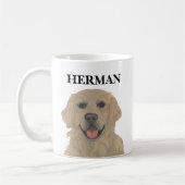Mug Chien d'or retriever personnalisé (Gauche)