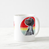 Mug Chien Drahthaar Pointer allemand à poil dur Chasse (Devant droit)