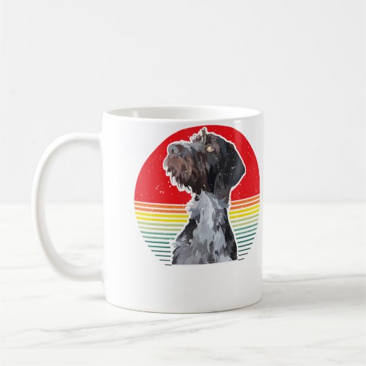 Mug Chien Drahthaar Pointer allemand à poil dur Chasse (Gauche)
