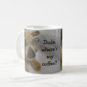 Mug Chien drôle avec café disant (Devant gauche)
