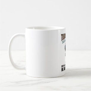 Mug Chien Drôle Café Avertissement Dessin de Gravure V