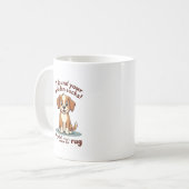 Mug Chien Drôle Chaussettes Cachées Citation Vintage D (Devant gauche)