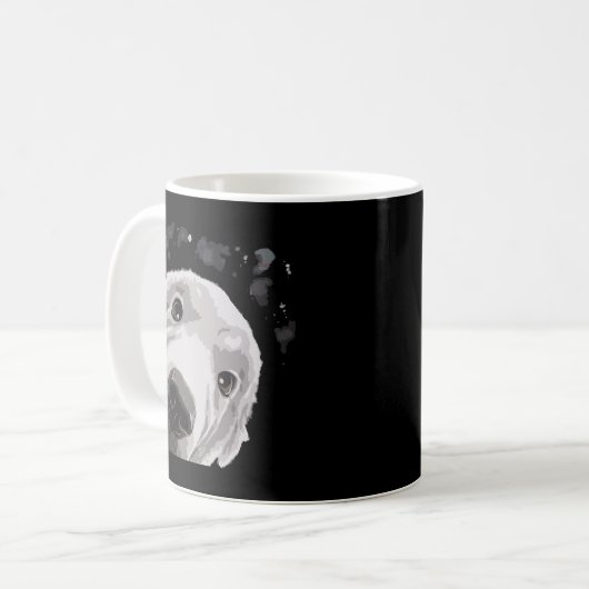 Mug Chien drôle Great Pyrenees (Devant gauche)