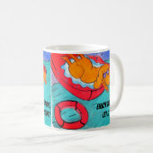 Mug Chien drôle mignon de bande dessinée (Devant droit)