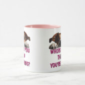 Mug Chien drôle Où vas-tu (Centre)