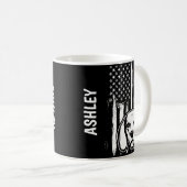 Mug Chien du drapeau américain du Beagle patriote amér (Devant droit)