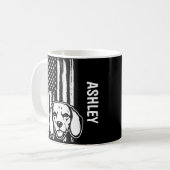 Mug Chien du drapeau américain du Beagle patriote amér (Devant gauche)