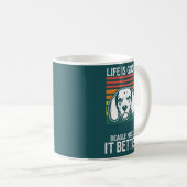 Mug Chien du drapeau américain du Beagle patriote amér (Devant droit)