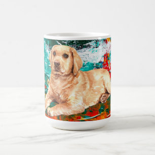 Mug Chien du Labrador artistique Abstrait