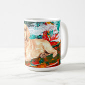 Mug Chien du Labrador artistique Abstrait (Devant droit)