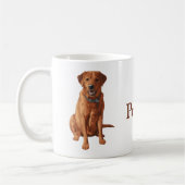 Mug Chien du Labrador jaune rouge renard (Gauche)