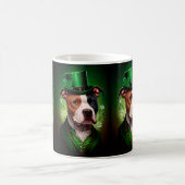 Mug Chien du Staffordshire américain à la St. Patrick' (Centre)