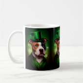 Mug Chien du Staffordshire américain à la St. Patrick' (Gauche)