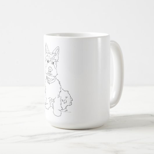 Mug Chien écossais (Devant droit)