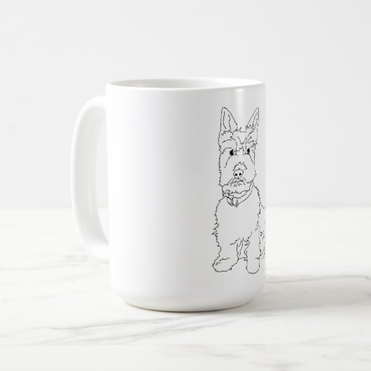Mug Chien écossais (Devant gauche)