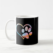 Mug Chien Empreinte de patte Psychedelic Tie Dye Angla (Gauche)