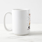 Mug Chien en Course Féroce – Illustration de Puissance (Gauche)