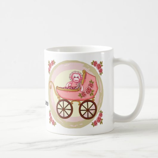 Mug Chien en peluche bébé fille buggy (Droite)