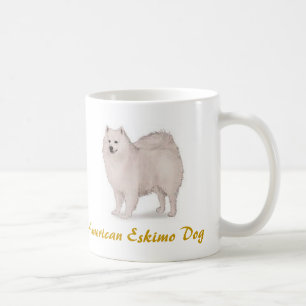 Mug Chien esquimau américain, amant de rondin de chie