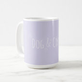 Mug Chien et café Lilac Purple (Devant gauche)