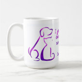 Mug Chien et Chat - Boire du café, Sauver les animaux, (Gauche)