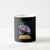 Mug Chien et chat sous un parapluie par temps pluvieux (Centre)