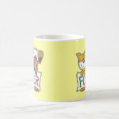 Mug Chien et chat tiennent une bannière FOSTER (Centre)