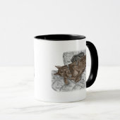 Mug Chien et chiot de Doberman (Devant droit)