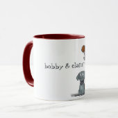 Mug Chien et fille éffrayant (Devant gauche)
