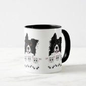 Mug Chien et mouton d'élevage mignon (Devant droit)