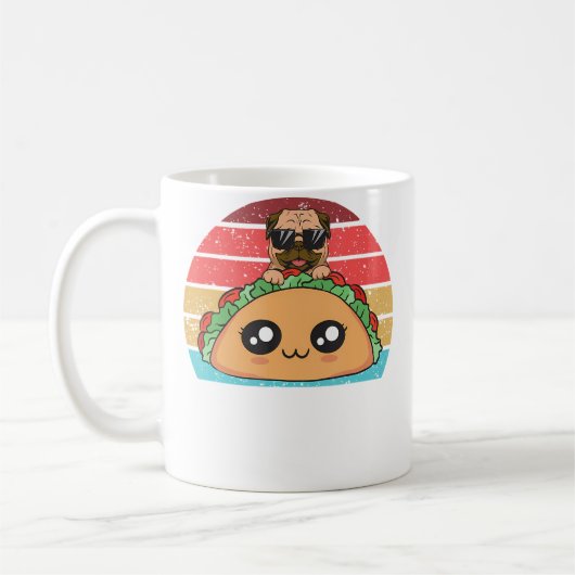 Mug Chien Et Taco Pug (Gauche)