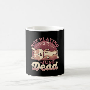 Mug Chien faisant le mort - Ironie mignonne animal de 